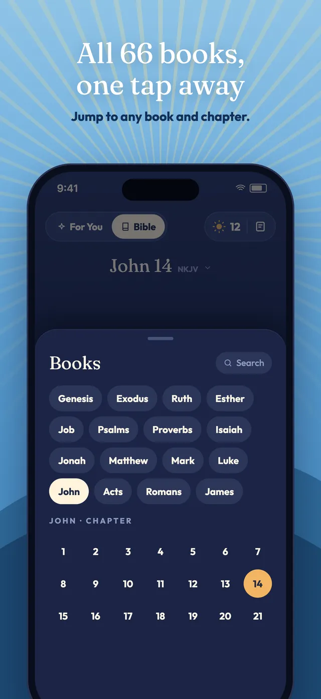 All 66 books, one tap away